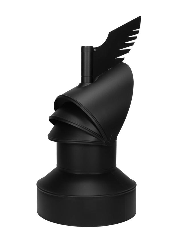 Rotowent DRAGON RO150CH-DR-B-K-ML.RAL9005 CZARNY (1.4404)