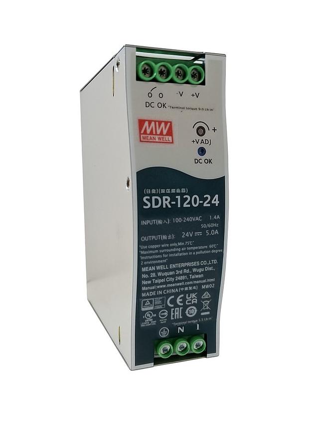 Zasilacz EZN-120P-0  na szynę DIN Delta 24V, 120W  (SDR-120-24)