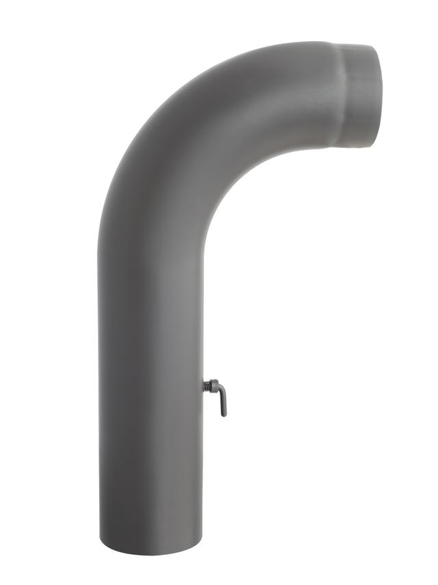 Kolano gięte KGS150/90-CZ2/WK (ML) wysokie-krótkie z szybrem